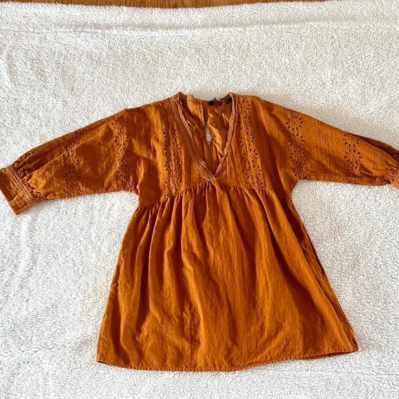 Zara openwork embroidery mini dress - Picture 2 of 7